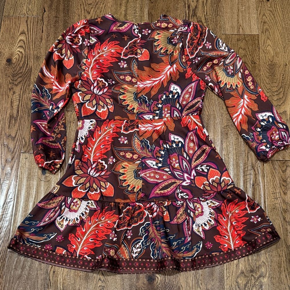 NWOT LOFT Floral Long Sleeve Dress Sz 6P - Picture 4 of 4